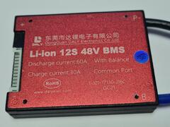 Плата контроля BMS Li-ion 12S 48V 60A