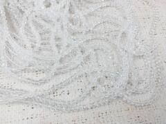 Бусины граненые Рондель, d 4 мм, 1 уп=10 нитей, 1 нить 45 см, прозрачный