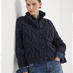 Марафон по вязанию бомбера от бренда Cucinelly "Nuance"