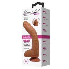 Фаллоимитатор на присоске Beautiful Alex Dildo (28,2×5 см) тёмный