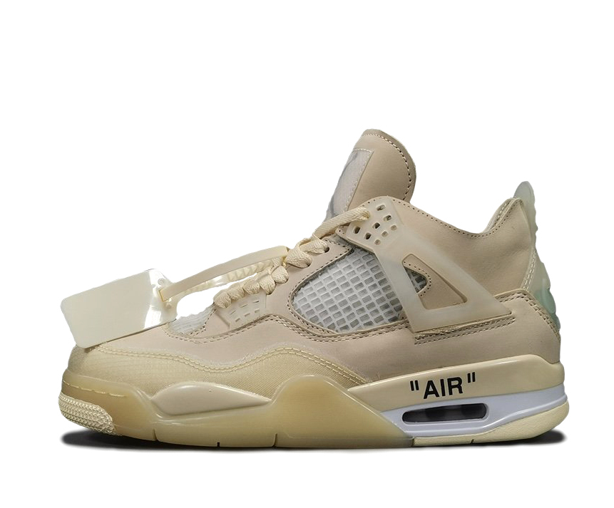 Off-White x Air Jordan 4 'Sail 