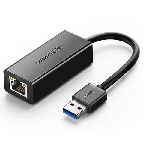 Адаптер UGREEN USB 3.0 Gigabit Ethernet Adapter, черный CR111