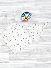 Пеленальный кокон и шапочка Mjölk Кляксы