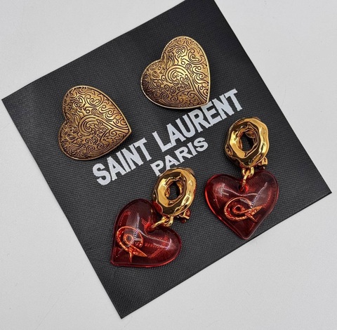 Серьги клипсы YSL
