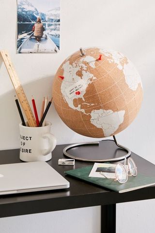 Глобус Cork Globe, белый, Ø14 см