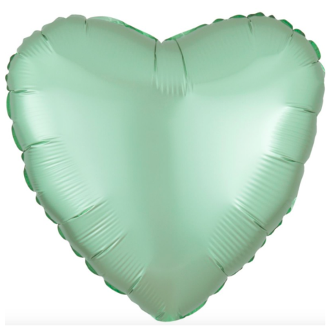 Шар сердце Оливковый, 45 см