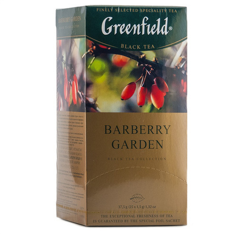 Чай черный "Greenfield" Barberry Garden 25 пакетиков по 1,5г