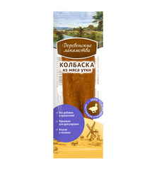 Деревенские лакомства для собак колбаски из мяса утки 8 г