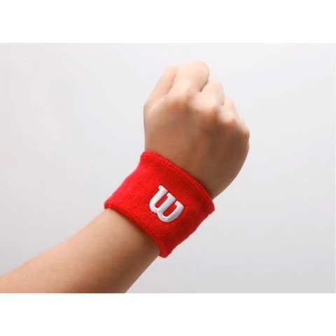 Набор напульсников Wilson WRISTBAND OSFA RED (8х6см)