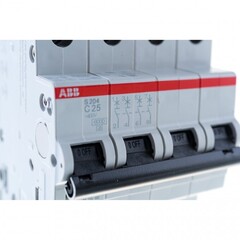 Выключатель автоматический модульный ABB S204 4п C 25А 6кА C25 2CDS254001R0254