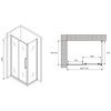 Abber Schwarzer Diamant AG30170MH-S70M Душевой уголок, 170x70x195