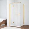 Vegas Glass AFP-Fis NOVO 100*100 03 01 L Душевой уголок, профиль золото матовое, стекло прозрачное