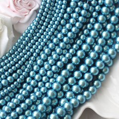 Майорка васильково-синяя 6 мм, 1 нить, МА175