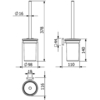 Kludi 2597439 Kludi 25 974 39 VELA S туалетный гарнитур черный матовый