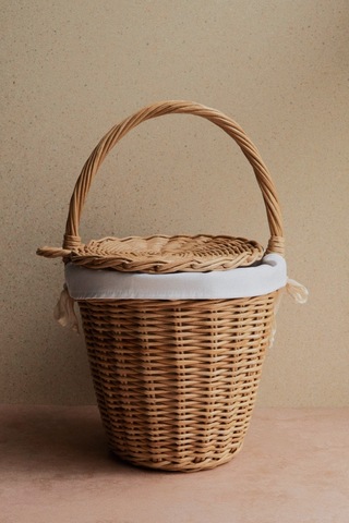 Сумка-корзина с хлопковым чехлом