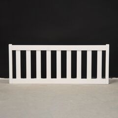 Бортик для кровати односпальной 90х200 Буфалина от падения из массива сосны, белый