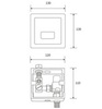 beWash Photocell BWAM0UR301 Смывное устройство для писсуаров, матовый хром
