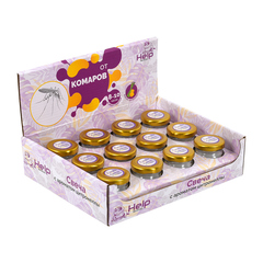 Свеча с ароматом цитронеллы в стеклянной баночке (в дисплей-боксе).