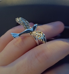 84548 - Кольцо ПТИЦА в стилистике POISON DROP