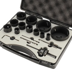 Набор коронок Bi-metall 16-76мм HSSE-Co8 17пр H-Tools 04403230