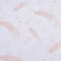 Упаковочная бумага глянцевая, Листочки, 0,7*1 м, 5 листов