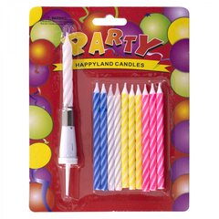 
          Набор свечей для торта Alingar, 14 см, 9 см - 10 шт.+ музыкальная 1 шт. - 14 см