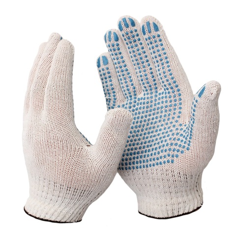 Перчатки 10 класс (4 нити) с ПВХ (10 пар)