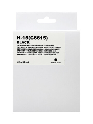 Картридж MyInk C6615DE 15 для HP DJ 810C/840С/940 Black