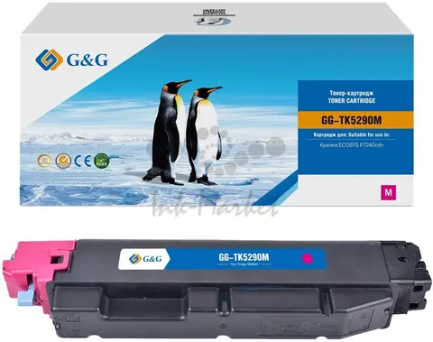 Совместимый лазерный картридж G&G GG-TK5290M (TK5290M) для Kyocera ECOSYS P7240cdn, 13000 стр., 5290 мл, пурпурный