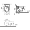 Vitra 7786B003-0075 Подвесной безободковый SmoothFlush унитаз
Zentrum Round