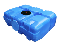 Емкость прямоугольная 2000л горизонтальная Политим 2000 л. прямоугольный (2090x1610x720см;синий) - арт.560729