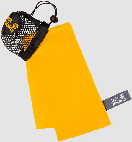 Картинка полотенце Jack Wolfskin Wolftowel Light L burly yellow - 1