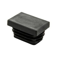 Заглушка для труб прямая 25*40 чёрная