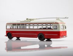 MTB-82D trolleybus red-white Modimio Our Buses #34