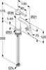 Kludi NOVA FONTE Pura 200283915 смес. для умывальника; 75  DN 15; без донного клапана; чёрный мат