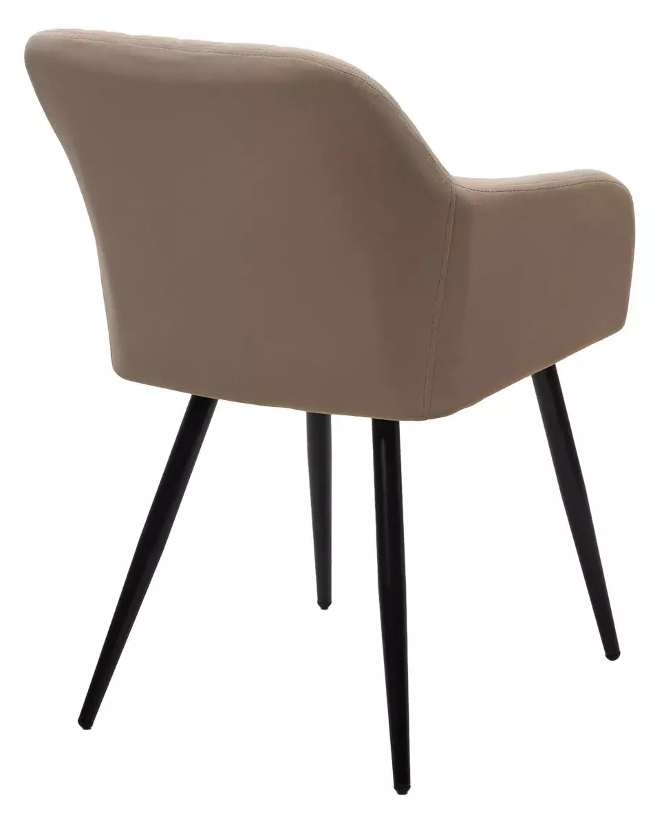 Стул BRANDY 505-7 Капучино, велюр беспальчиковый / черный каркас, М-City