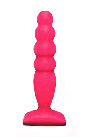 Розовый анальный стимулятор Large Bubble Plug - 14,5 см. - Lola Games Back Door Collection 511495lola