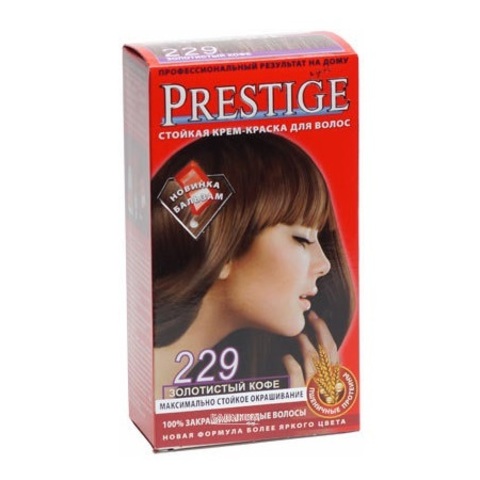 Краска для волос Prestige 229 - Золотистый кофе, 50/50 мл.