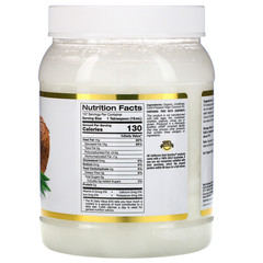 California Gold Nutrition, Органическое кокосовое масло первого холодного отжима, 1,6 л (54 жидк. унции)