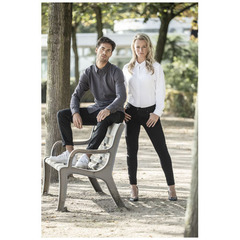 Женская футболка Bigelow из пике с длинным рукавом