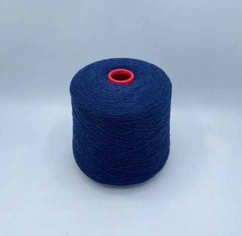 Бобинная пряжа (пр.Италия),art-Lambswool 2/17 850м/100гр, 100% Ягненок, цвет-Синий меланж(147/244). арт-33061