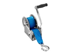 ЗУБР 0.5 т, 8 м, ручная барабанная тяговая ленточная лебедка, Профессионал (43115-0.5)