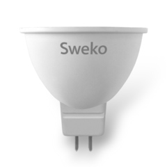 Лампа светодиодная рефлекторная Sweko 42LED-MR16-7W-230-3000K-GU5,3-P (Теплый свет)
