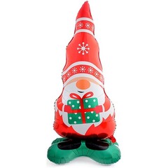 Фигура на подставке, Гном с подарком 125см