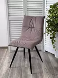 фото 3 Стул CIRA VT7002-4 Тауп, без пальчиковый велюр/ черный каркас М-City на profcook.ru