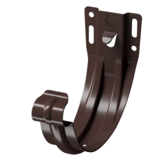 Кронштейн желоба карнизный штампованный Stal Premium, шоколад