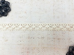 Кружево хлопковое/Тесьма вязаная, ш. 2 см, 20.01.015, суровый