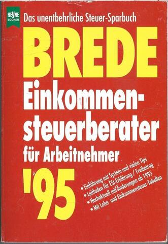 Einkommensteuer-Berater für Arbeitnehmer 1995