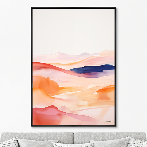 ArtNoMore - Репродукция картины на холсте Landscape collection, Spilled ​​colors, No 2, 2024г.