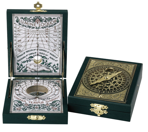 Солнечные часы 8.6х7x2см Hemisferium Brass Kepler бронза